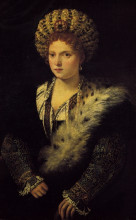 Репродукция картины "portrait d`isabella d`este" художника "тициан"
