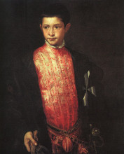 Картина "portrait of ranuccio farnese" художника "тициан"