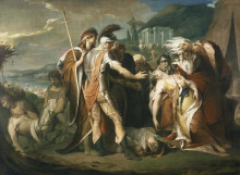 Картина "king lear weeping over the dead body of cordelia" художника "барри джеймс"