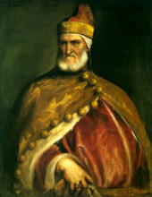 Копия картины "portrait of doge andrea gritti" художника "тициан"
