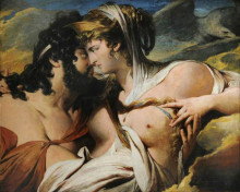 Копия картины "jupiter beguiled by juno on mount ida" художника "барри джеймс"