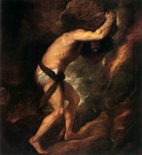 Репродукция картины "sisyphus" художника "тициан"