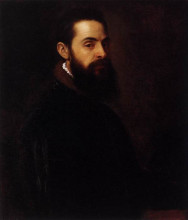 Репродукция картины "portrait of antonio anselmi" художника "тициан"
