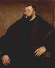 Репродукция картины "portrait of the great elector john frederick of saxony" художника "тициан"