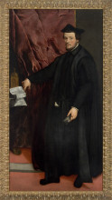 Картина "portrait of cardinal cristoforo madruzzo" художника "тициан"