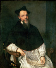 Копия картины "portrait of ludovico beccadelli" художника "тициан"