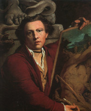 Репродукция картины "self portrait" художника "барри джеймс"