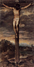 Репродукция картины "crucifixion" художника "тициан"