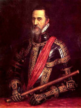 Репродукция картины "portrait of don fernando alvarez of toledo, grand duke of alba" художника "тициан"