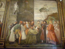 Копия картины "saint anthony" художника "тициан"