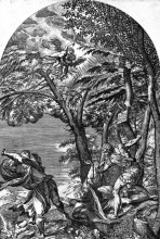 Репродукция картины "the martyrdom of saint peter" художника "тициан"