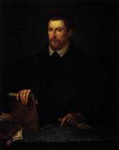 Копия картины "portrait of ippolito riminaldi" художника "тициан"