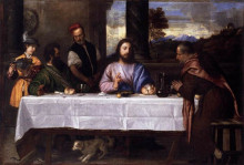 Копия картины "supper at emmaus" художника "тициан"