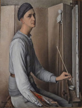Репродукция картины "self-portrait" художника "барро франсуа"