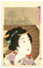 Картина "kouka - jidai kagami" художника "тоёхара тиканобу"