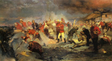 Картина "the defense of rorke&#39;s drift, january 22, 1879" художника "томпсон элизабет"