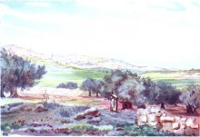 Копия картины "bethlehem from the sheepfold, field of boaz" художника "томпсон элизабет"