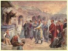 Картина "a lenten sermon in the colosseum" художника "томпсон элизабет"