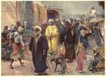 Картина "in a cairo bazaar" художника "томпсон элизабет"