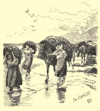 Репродукция картины "our escort into glenaragh" художника "томпсон элизабет"