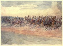 Репродукция картины "the camel corps" художника "томпсон элизабет"