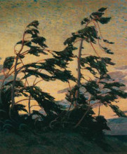 Репродукция картины "pine island, georgian bay" художника "томсон том"