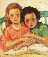 Репродукция картины "two sisters" художника "тоница николае"