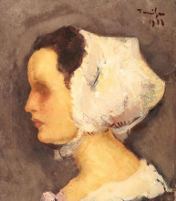 Картина "breton woman" художника "тоница николае"