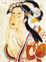 Картина "the japanese woman" художника "тоница николае"