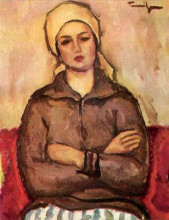 Копия картины "workwoman" художника "тоница николае"