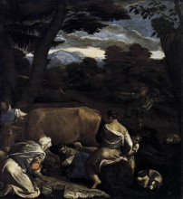 Картина "pastoral scene" художника "бассано якопо"