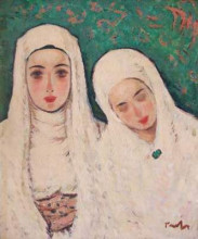 Репродукция картины "nuns" художника "тоница николае"