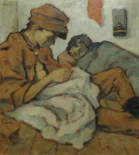 Картина "to light the lamp" художника "тоница николае"