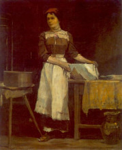 Копия картины "bolting girl" художника "торняй янош"