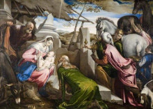 Копия картины "the adoration of the magi" художника "бассано якопо"