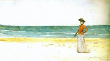 Картина "on a seacoast" художника "торняй янош"