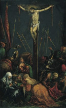 Репродукция картины "the crucifixion" художника "бассано якопо"