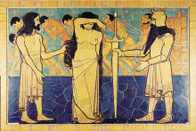 Картина "wall decoration for beurs van berlage caf&#233;" художника "тороп ян"