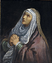 Репродукция картины "mater dolorosa" художника "бассано якопо"