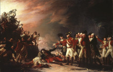 Картина "the sortie made by the garrison of gibraltar" художника "трамбулл джон"