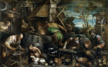 Репродукция картины "the forge of vulcan" художника "бассано якопо"