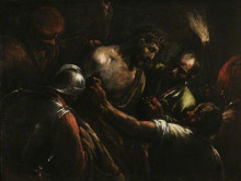Репродукция картины "christ crowned with thorns" художника "бассано якопо"