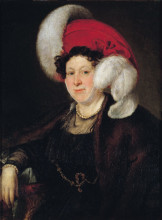 Репродукция картины "portrait of countess n. a. zubova" художника "тропинин василий"
