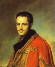 Копия картины "portrait of n. n. rayevsky jr" художника "тропинин василий"