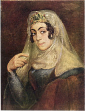 Репродукция картины "a portrait of a georgian woman" художника "тропинин василий"