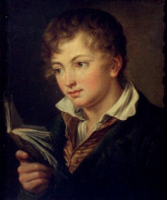 Репродукция картины "мальчик с книгой" художника "тропинин василий"