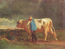 Копия картины "herdsman" художника "труайон констан"