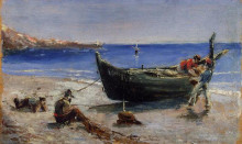 Копия картины "fishing boat" художника "тулуз-лотрек анри де"