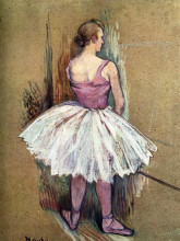 Картина "standing dancer" художника "тулуз-лотрек анри де"