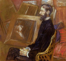 Копия картины "portrait of georges henri manuel" художника "тулуз-лотрек анри де"